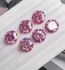 6pc 6ct Natural Round Cut Pink Colour Diamond Certified D Grade Vvs1  1 B54c