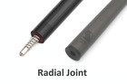 Raven Carbon Fiber Pool Cue - Shaft Only  Radial Joint  12 9 12 4 11 8  29 