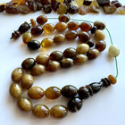 Natural Baltic Amber Islamic Prayer Rosary Brandy 75g  33 Beads Misbaha Tesbih
