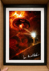 Framed The Lord Of The Rings Gandalf You Shall Not Pass Signed Poster 15 X 20 