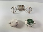 Vtg Holt Howard 1958 Cozy Kitten Boy   Girl Ceramic S p Shakers Napkin Holder 
