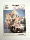 Lot Of 5 Simplicity Crafts Doll Patterns - Rag Dolls  Country  Jiffy 6 Pack
