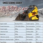 New 24hp Mini Skid Steer Loader 4-in-1 Bucket 3-stage Pump Hydraulic System
