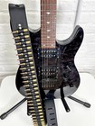 Brass Bullet Heavy Duty Extra Long Leather Guitar Strap Punk Rock Alternative