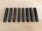 8 Antique Ebony Key Sharps Salvaged From A 1885 Pump Organ Lot Xx3