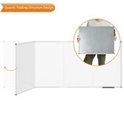 Viz-pro Large Dry Erase Board magnetic Foldable Whiteboard  120 X 48 Inches