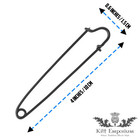 Kilt Emporium Heavy Duty Safety Pins - German Stainless Steel  4  Large  Pack Of