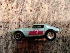 As Is Vtg Aurora Afx Camaro Z28 Slot Car Body Ho Blue Purple  3  Untested