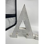 Hobby Lobby Art Wooden Letters Wall Decor Set Distressed White Farmhouse Rustic