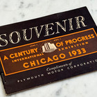 1933 Chicago World   s Fair Souvenir Booklet By Plymouth Motors - Art Deco Design