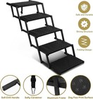 Foldable 5-steps Dog Stairs For Car Suv Truck Non-slip Pet Ramps Ladder Portable