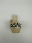 Ceramic Cruet For Vinegar With Handle Hand Painted Spain