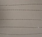 1mm 925 Solid Sterling Silver Fine Delicate Cable Chain   Sold By-the-foot  bulk