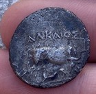 Rare Ancient Illyrian Drachm  Silver Coin  M79