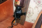 Antique Arcade Crystal No  1 Wall Mount Cast Iron Coffee Grinder  mill Complete