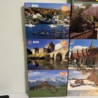 Vintage Lot Of 10 Milton Bradley  mb  Big Ben 1000 Pc Jigsaw 1980s  90   s
