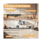 31   Glass Lazy Susan Turntable Dining Table  360    Round Dinner Plate Rota