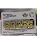2016 Canada 1 10 Oz Gold  25 5-bar Set  in Assay   50 Agw 9999 Fine Gold  Rare 