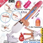 Heating Thrusting Dildo Vibrator Remote Handsfree Gun Machine Sex Toys For Women