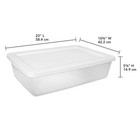 28 Qt Clear Stackable Storage Box Under Bed Household Organization