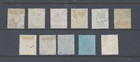 British Post Offices In China 1922-27 Wmk Msca Set Of 11 Used  Sg 18 28