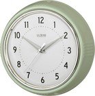 La Crosse Clock 9 5-inch Retro Diner Light Pistachio Green Silent 