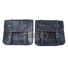 Fit For Royal Enfield  leather Bags Navy Blue D9  Classic Reborn   Meteor 350