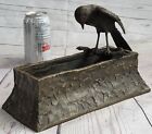 Signed Nouveau Bronze Vase Planter Statue Sculpture Figurine Figure Art Deco Nr