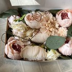15 Artificial Peony Flower Champagne Pink Wedding Bouquet Flowers Home Decor