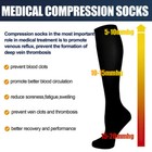 3pairs Compression Socks Men Women Graduated Calf Nurses Travel Varicose Veins