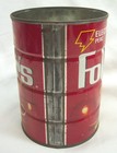 Vintage Folgers Coffee 5  Metal 16 Oz Tin Can Antique Food Kitchen