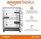 Large 3-tier Cat Cage Playpen Crate Kennel 35 8x22 4x50 6 Black