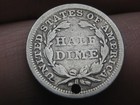 1854 P Seated Liberty Half Dime- Philadelphia  With Arrows  Fine Details