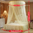 Romantic Round Dome Mesh Lace Mosquito Net Bed Canopy Bedding Netting Bedcover