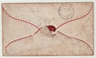 1865 Wigan Duplex On Ladies Fancy Decorated Envelope To Miss Holgate In Enfield