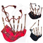 Highland Scottish Bagpipes Silver Mounts Various Covers With Bag   Tutor Book