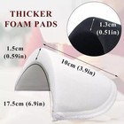 4 Pairs Shoulder Pads Sewing Foam Pads Set-in Sponge Shoulder Pad Enhancer New