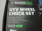 Rhino Usa E-track 4 Wheel Chock Tie Down Trailer Tire Strap Kit For Atv Utv Rtv