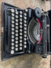 Antique 1929 Underwood 4-bank Portable Typewriter Black W case 4b38513 Ex Cond