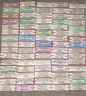 Large Lot Of 150 Original Jukebox 45 Record Title Strips  p124