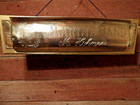Vintage M Hohner Marine Band Harmonica Sign Store Display Harmonica