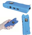 Police Blue Stun Gun 4 9 Milliamp Rechargeable Led Flashlight Alarm Self Defense