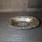 Antique Silver Plated Floral Dish