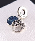 Pandora Galaxy Love You To The Moon   Back Dangle Charm Blue Space Holidays