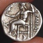 Alexander The Great Coin 310bc Vf Ancient Greek Silver Drachm Zeus Hercules