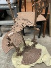 Victorian Cast Iron 3 Tier Plant Stand Parts  Floral   Fans  Holes Re-honed     