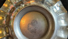 Vtg 30s-40s Homan Co  Silverplate Engraved Dish Scalloped Swirl Footed Bowl 6 