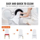 Stretch Spandex Chair Covers 100pcs White Fitted Slipcovers For Weddings