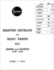 Studebaker Body Parts Book 1946 1942 1941 1940 1939 1938 1937 1936 Part Catalog