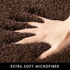 Miulee 3 Pc Bathroom Rugs Set  Non-slip  Absorbent Toilet Mat   Runner